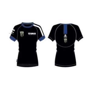 Yamaha Paddock Black Edition Monster Energy T-Shirt Damen (schwarz/blau)