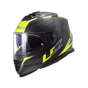 LS2 FF800 Storm Nerve Helm unisex (schwarzmatt/gelb)