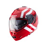 Kaufen Sie Helm Caberg Duke II Superlegend von Germot in Rot/Weiß Kategorie Klapp Helme bei UOS Demo Shop