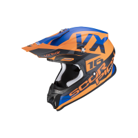 Kaufen Sie Helm Scorpion VX-16 Air X-Turn von SCORPION SPORTS EUROPE in Mattorange/Blau Kategorie Cross Helme bei UOS Demo Shop