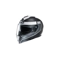 Kaufen Sie Helm HJC i90 Davan MC10SF von HJC Europe S.A.R.L in Schwarz/Weiß/Grau Kategorie Klapp Helme bei UOS Demo Shop