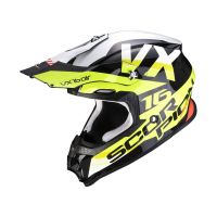 Kaufen Sie Helm Scorpion VX-16 Air X-Turn von SCORPION SPORTS EUROPE in Schwarz/Neongelb/Weiß Kategorie Cross Helme bei UOS Demo Shop