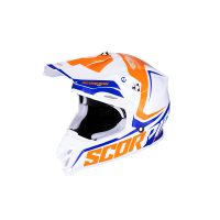 Kaufen Sie Helm Scorpion VX-16 Air Ernee von SCORPION SPORTS EUROPE in Weiß/Orange/Blau Kategorie Cross Helme bei UOS Demo Shop